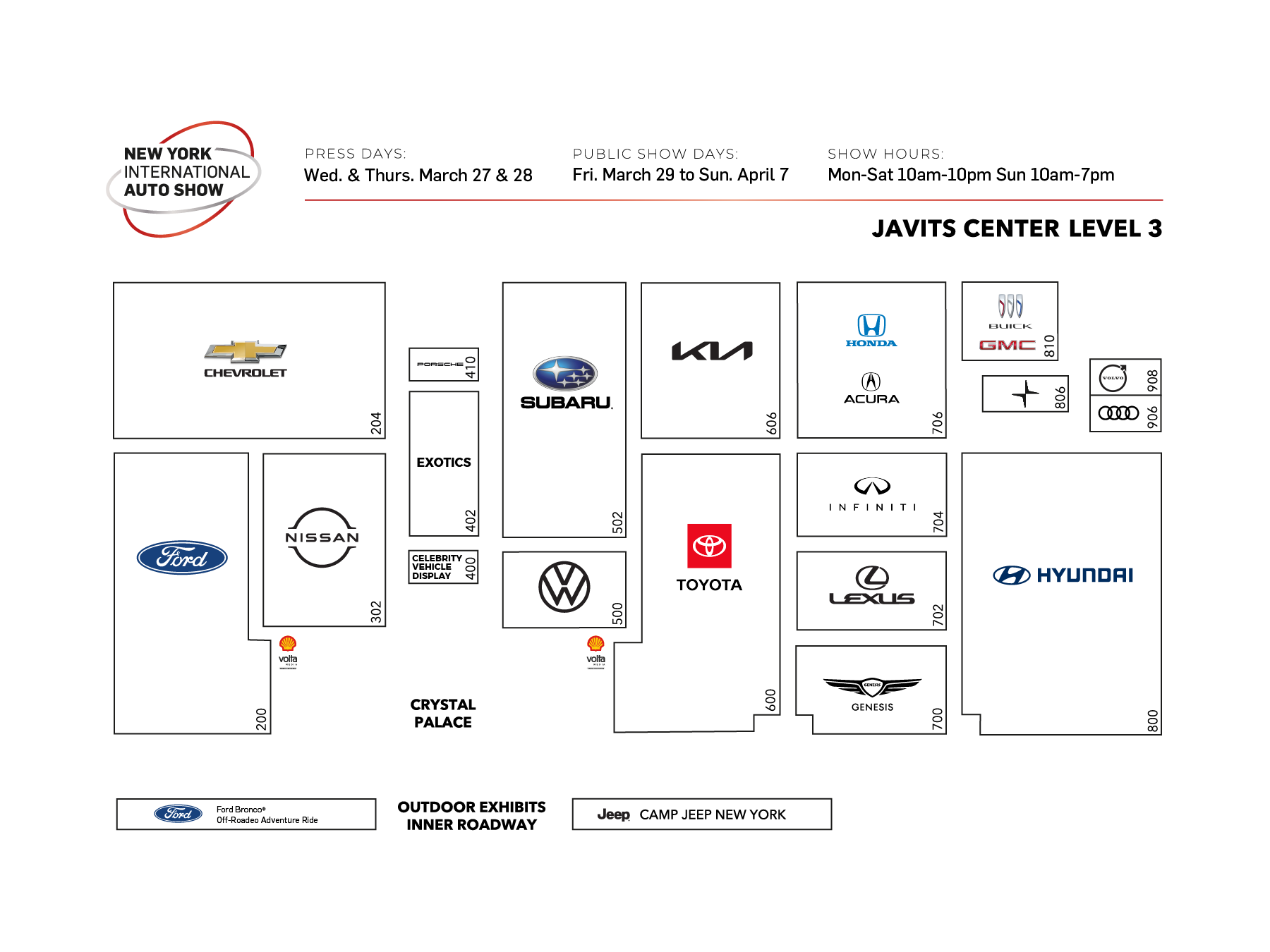 New York International Auto Show The oldest and largestattended Auto Show in North America