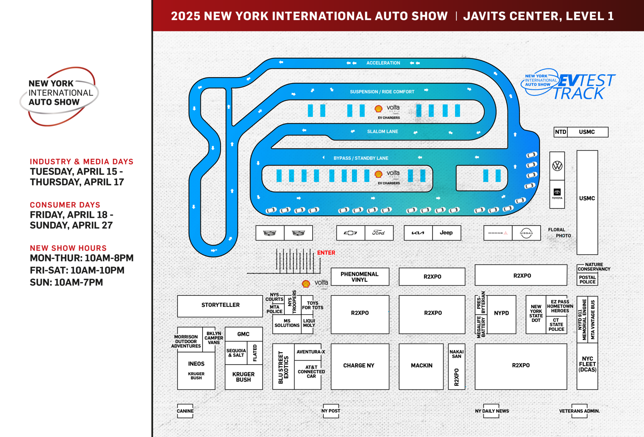 Auto Show Map Show Map – New York International Auto Show