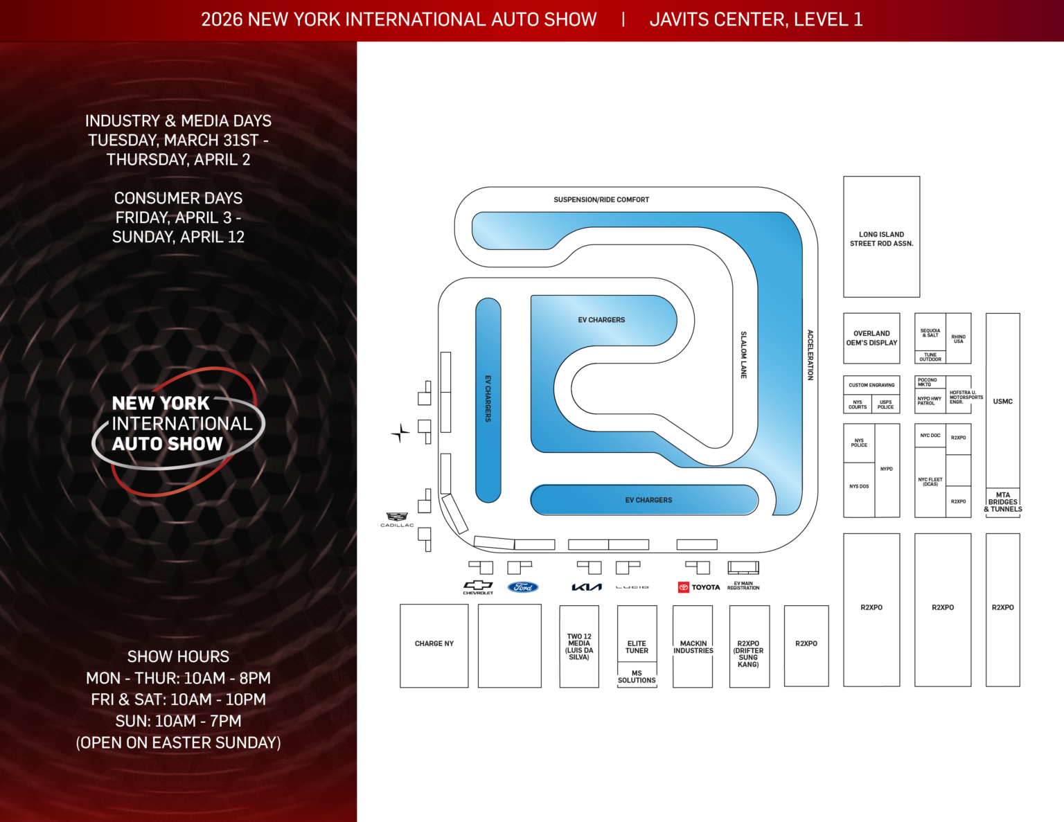 Show Map – New York International Auto Show