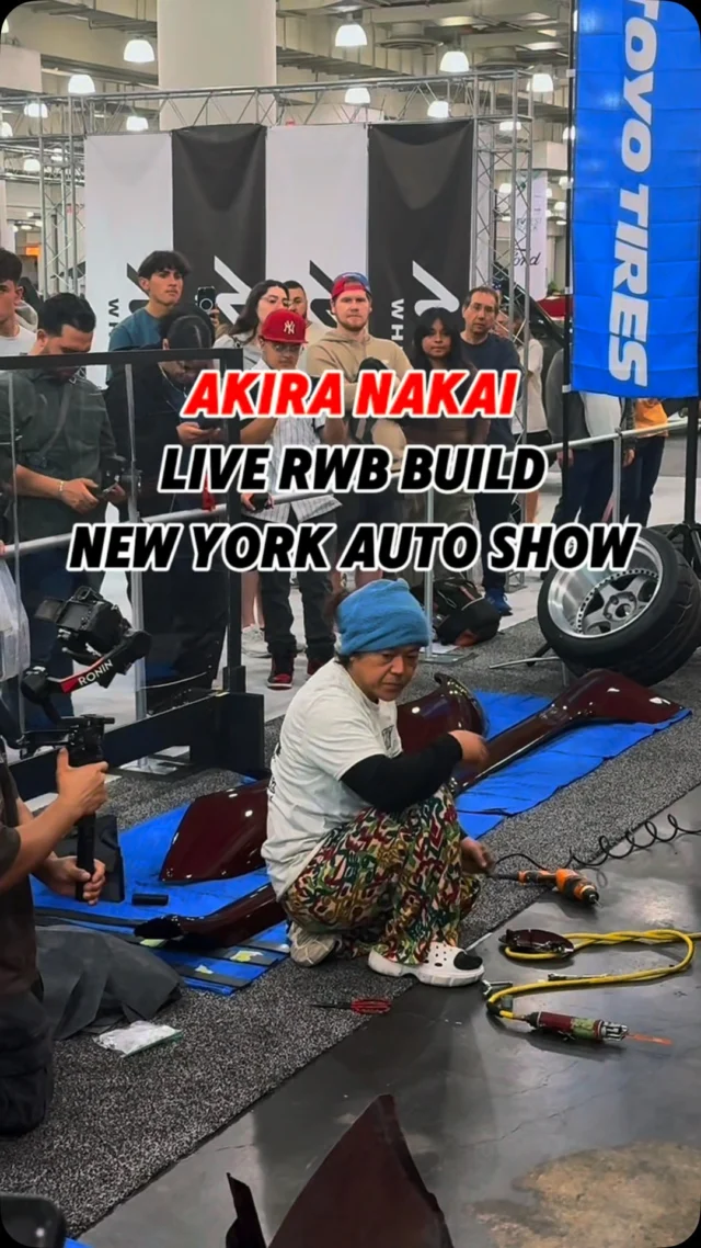 Feeling blessed to have greatness in the building. Akira Nakai finishes his first-ever live RWB build today at #NYIAS. See the legend at work.

📍Javits Center, NYC
🎟️ Buy tickets at the link in bio!