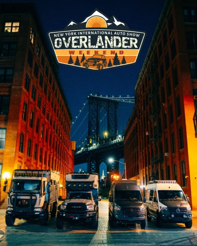 🌲 Ready to go off the map? Join us for Overlander Weekend at the #NYIAS!

Explore epic off-road rigs and gear from top exhibitors like @brooklyncampervans, @FLATED, @GMC, @krugerbushcampers, @ineos_grenadier, @morrisonsoutdooradventures, @sequoia_salt, and @storytelleroverland.

Adventure starts today and tomorrow only — don't miss it! 🚙✨