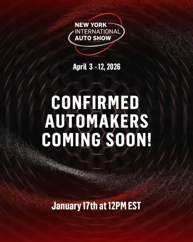 🚨 READY FOR IT?! 🚨 The first round of confirmed automakers for the 2026 #NYIAS drops Saturday, Jan. 17 at 12PM EST.

👇 COMMENT BELOW: Tag the brands you’re hoping to see on the list!